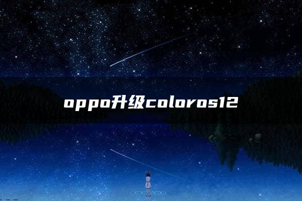 oppo升级coloros12