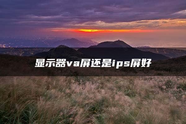 显示器va屏还是ips屏好