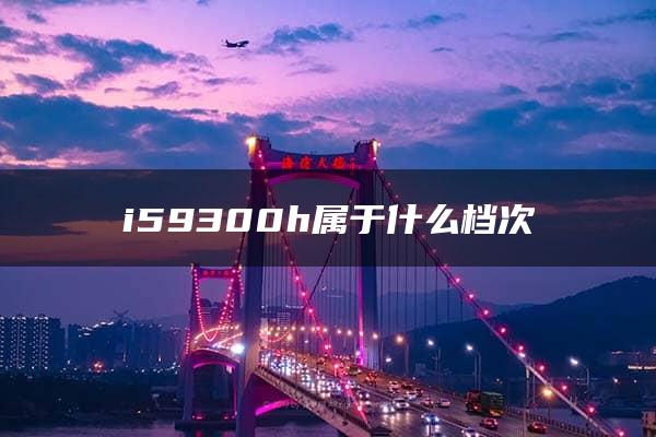 i59300h属于什么档次