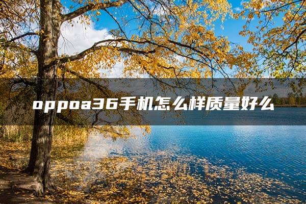 oppoa36手机怎么样质量好么