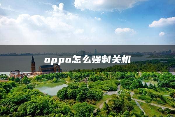 oppo怎么强制关机