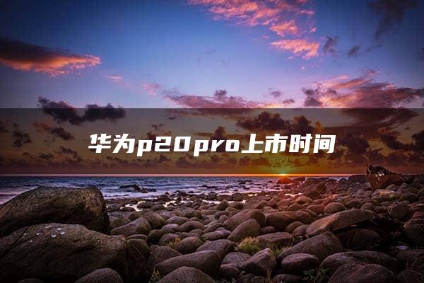 华为p20pro上市时间