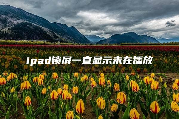 ipad锁屏一直显示未在播放