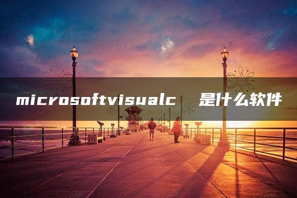 microsoftvisualc  是什么软件