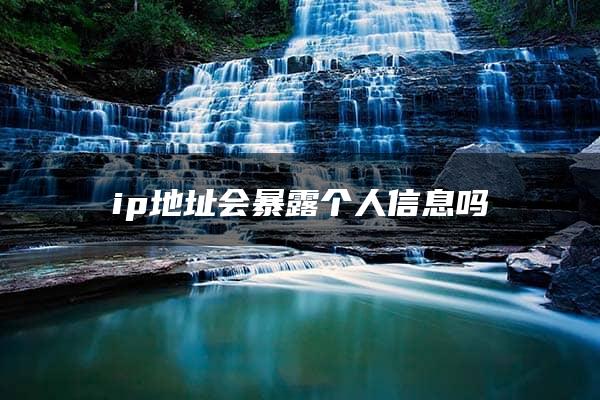 ip地址会暴露个人信息吗