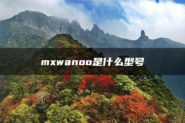 mxwanoo是什么型号