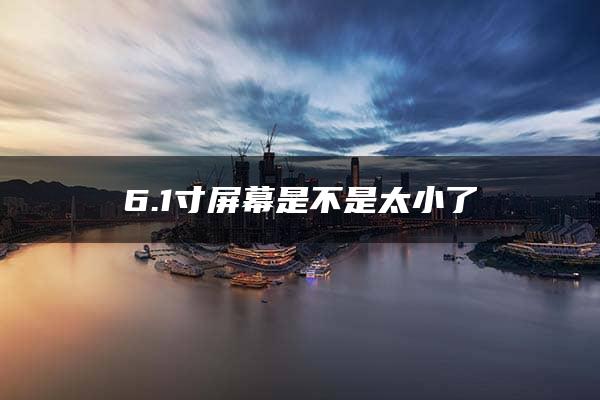 6.1寸屏幕是不是太小了