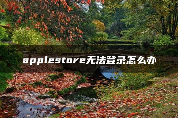 applestore无法登录怎么办