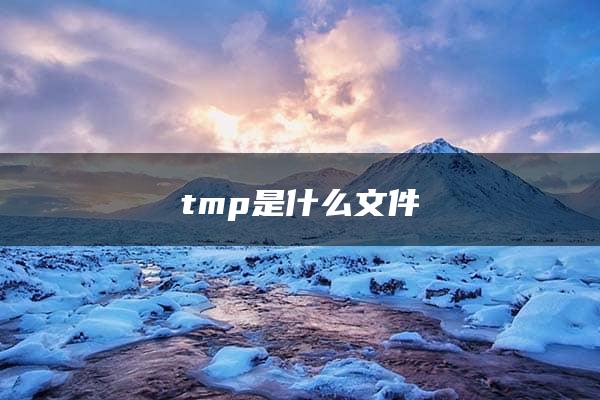 tmp是什么文件