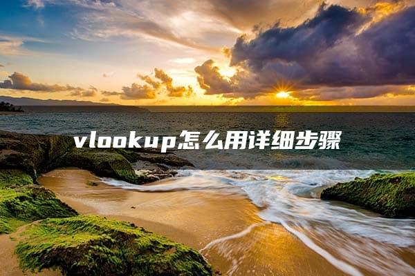 vlookup怎么用详细步骤