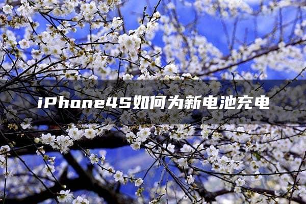 iPhone4S如何为新电池充电