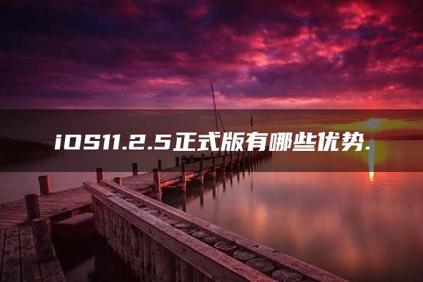 iOS11.2.5正式版有哪些优势.