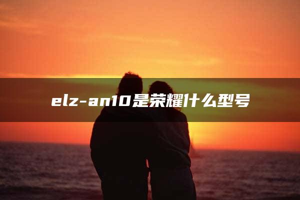 elz-an10是荣耀什么型号