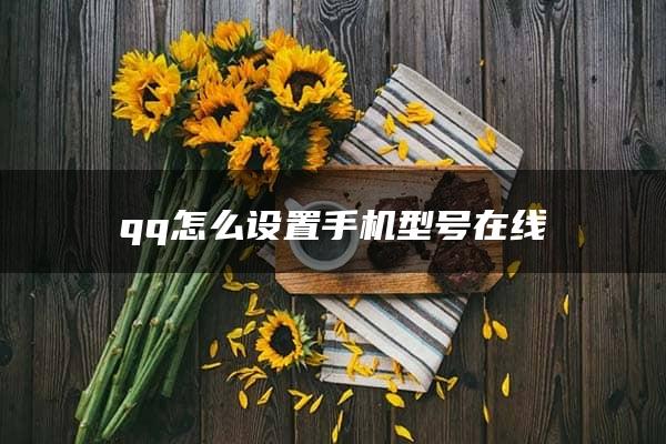 qq怎么设置手机型号在线