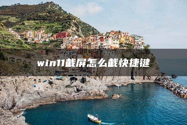 win11截屏怎么截快捷键