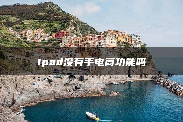 ipad没有手电筒功能吗