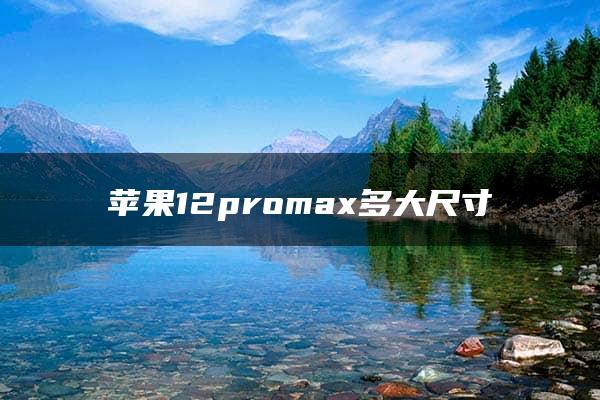 苹果12promax多大尺寸