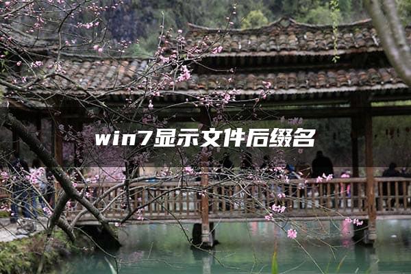 win7显示文件后缀名