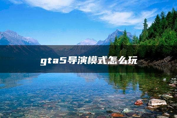 gta5导演模式怎么玩