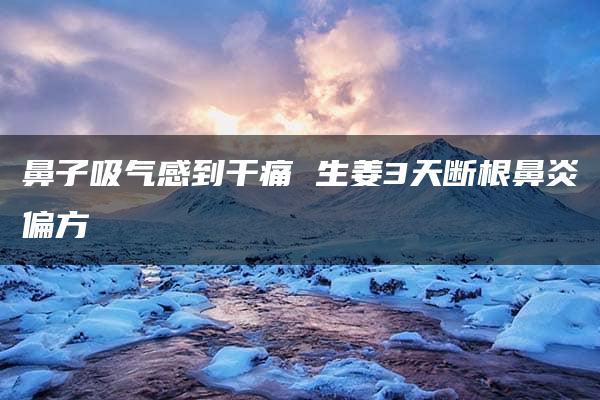 鼻子吸气感到干痛 生姜3天断根鼻炎偏方