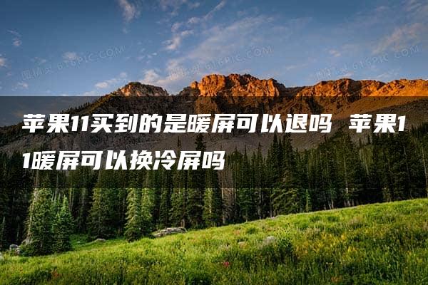 苹果11买到的是暖屏可以退吗 苹果11暖屏可以换冷屏吗