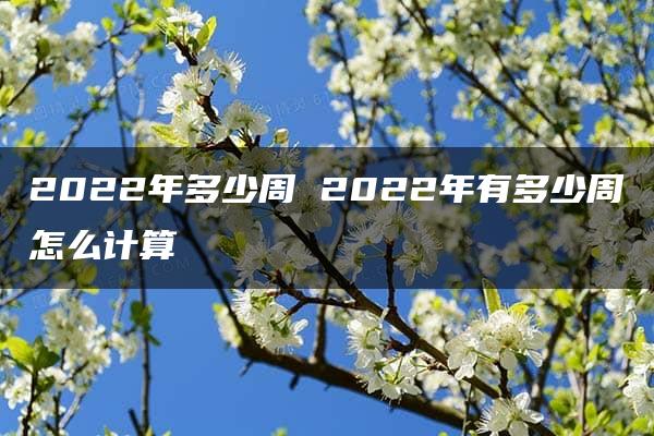 2022年多少周 2022年有多少周怎么计算