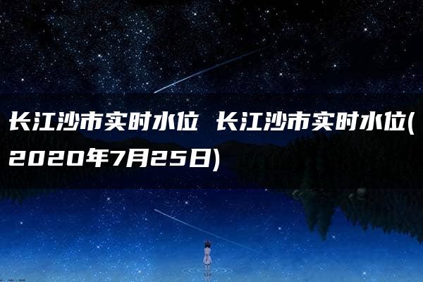 长江沙市实时水位 长江沙市实时水位(202O年7月25日)