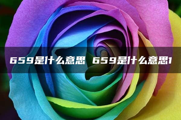 659是什么意思 659是什么意思1