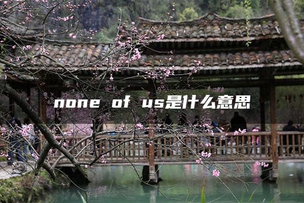 none of us是什么意思