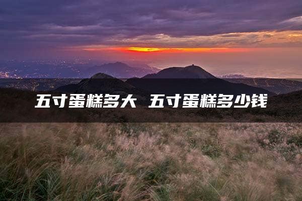 五寸蛋糕多大 五寸蛋糕多少钱