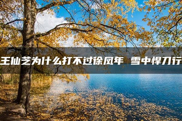 王仙芝为什么打不过徐凤年 雪中悍刀行