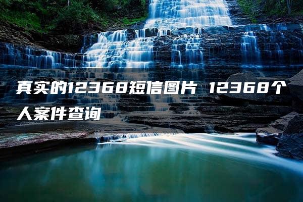 真实的12368短信图片 12368个人案件查询