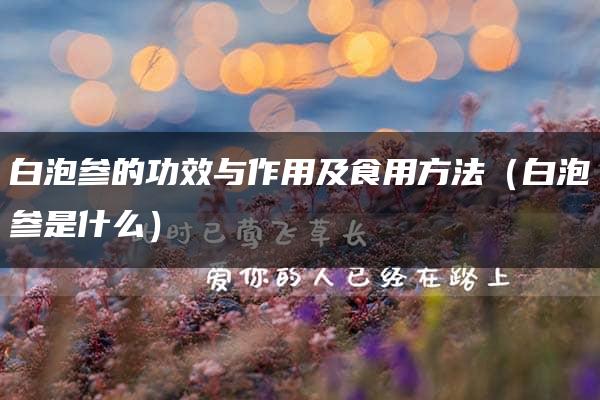 白泡参的功效与作用及食用方法（白泡参是什么）