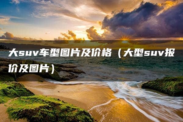 大suv车型图片及价格（大型suv报价及图片）