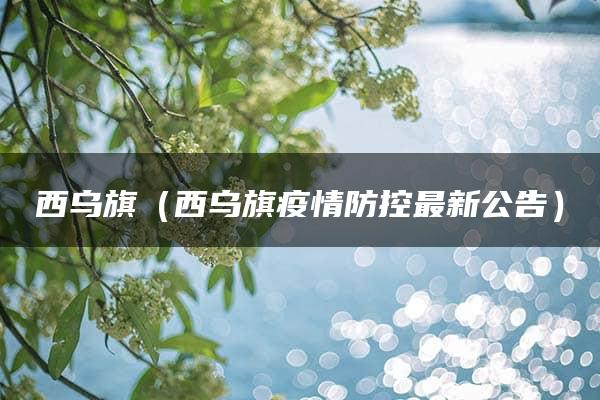 西乌旗（西乌旗疫情防控最新公告）