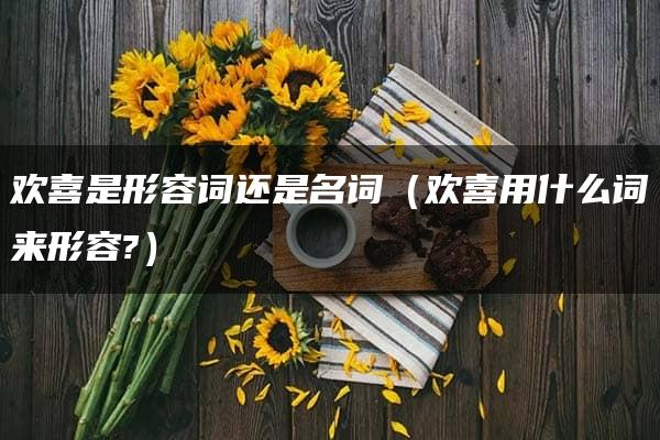 欢喜是形容词还是名词（欢喜用什么词来形容?）