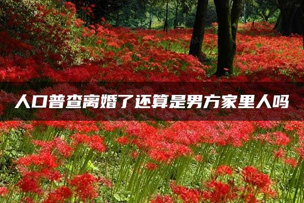 人口普查离婚了还算是男方家里人吗