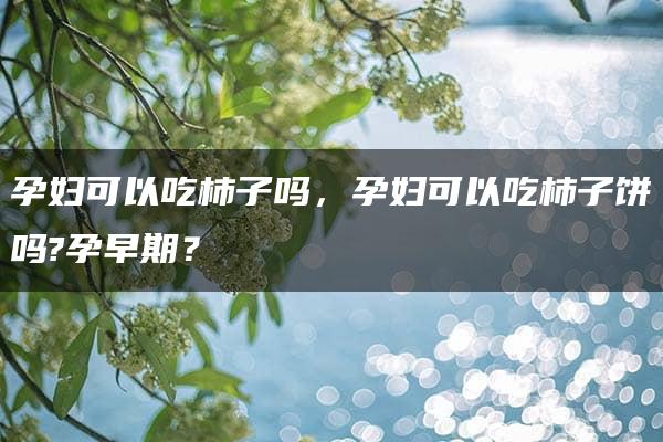 孕妇可以吃柿子吗，孕妇可以吃柿子饼吗?孕早期？