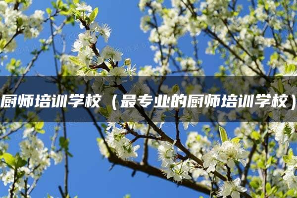 厨师培训学校（最专业的厨师培训学校）