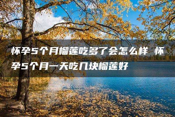 怀孕5个月榴莲吃多了会怎么样 怀孕5个月一天吃几块榴莲好