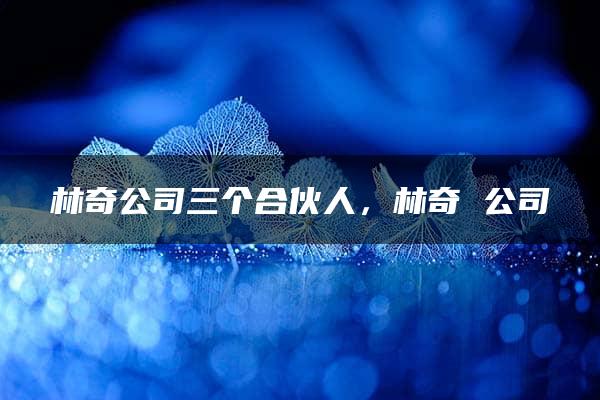 林奇公司三个合伙人，林奇 公司