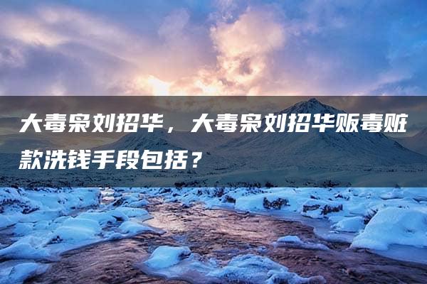 大毒枭刘招华，大毒枭刘招华贩毒赃款洗钱手段包括？