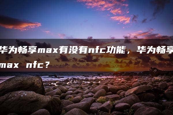 华为畅享max有没有nfc功能，华为畅享max nfc？