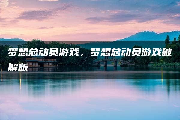 梦想总动员游戏，梦想总动员游戏破解版