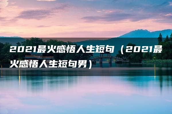 2021最火感悟人生短句（2021最火感悟人生短句男）