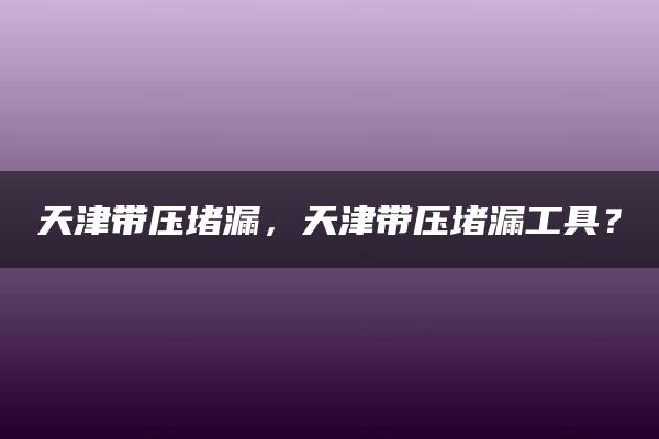 天津带压堵漏，天津带压堵漏工具？