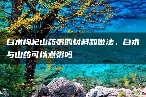 白术枸杞山药粥的材料和做法，白术与山药可以煮粥吗