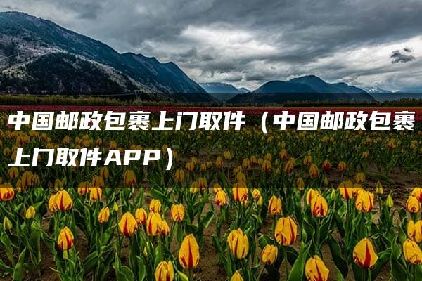 中国邮政包裹上门取件（中国邮政包裹上门取件APP）