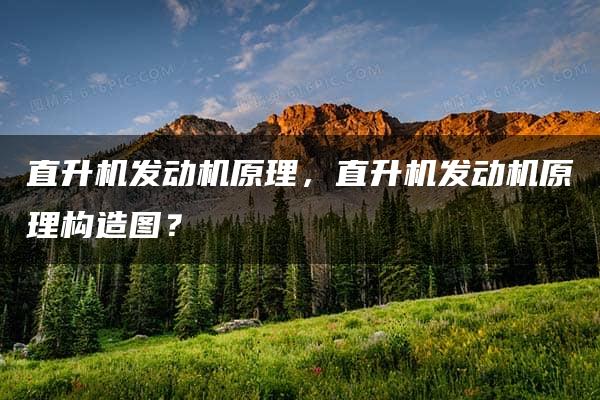 直升机发动机原理，直升机发动机原理构造图？