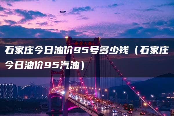 石家庄今日油价95号多少钱（石家庄今日油价95汽油）